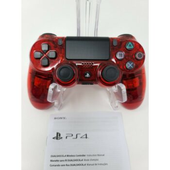 Red Transparent Custom PS4 Playstation 4 Wireless Controller