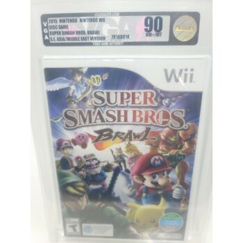 Super Smash Bros Brawl Nintendo Wii VGA 90 Gold Label Graded New Factory Sealed UAE