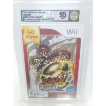 Mario Strikers Charged Nintendo Wii VGA 95 Gold Label Graded New Factory Sealed UAE