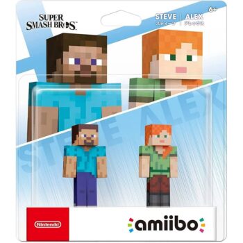 Steve & Alex Minecraft Amiibo (Super Smash Bros Series)